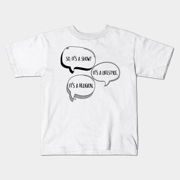 It's a show? Kids T-Shirt by Gabi Veiga